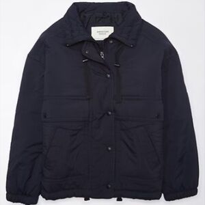 American Eagle Navy Blue Puffer Jacket